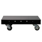black mobile caster base