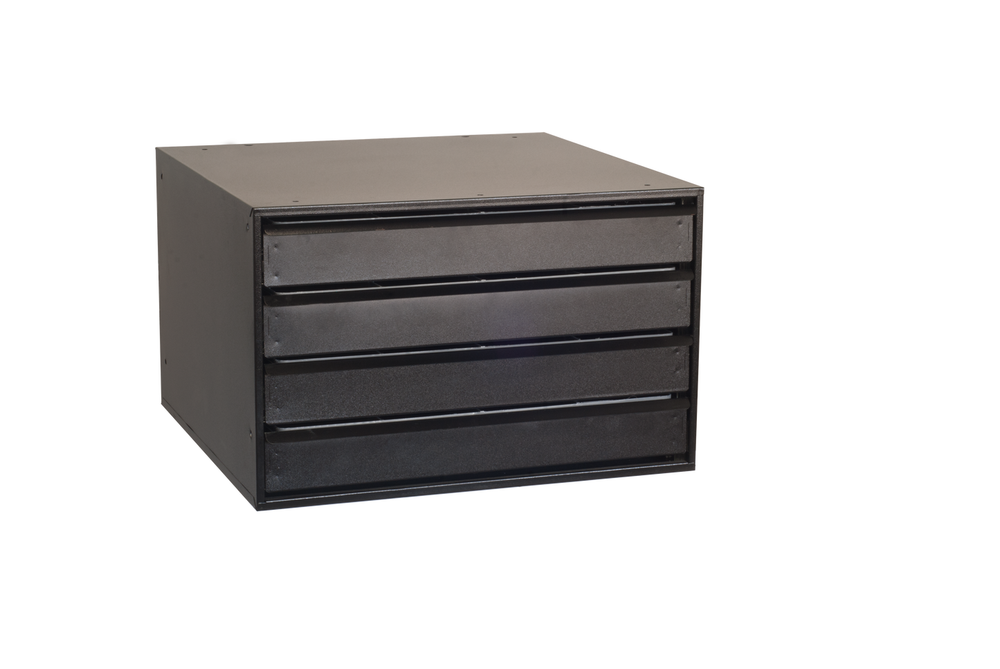 Large storage capacity modular drawer cabinet with 3” deep drawers to fit all your storage needs. Each drawer is equipped with Heavy Duty Ball Bearing Slides for a smooth quiet slide. Drawers extend fully and have a storage capacity of 100 pounds each. Each drawer includes a Polystyrene 3” deep Insert with 12 adjustable dividers which enables you to customize each drawer or simply remove the insert for storage of tools or larger items.