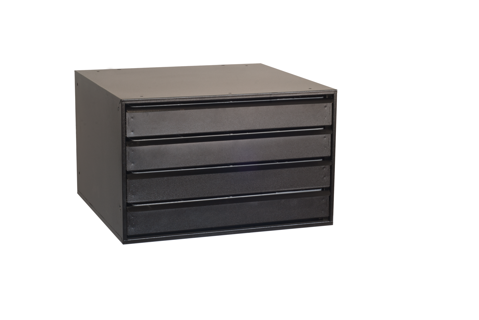 Large storage capacity modular drawer cabinet with 3” deep drawers to fit all your storage needs. Each drawer is equipped with Heavy Duty Ball Bearing Slides for a smooth quiet slide. Drawers extend fully and have a storage capacity of 100 pounds each. Each drawer includes a Polystyrene 3” deep Insert with 12 adjustable dividers which enables you to customize each drawer or simply remove the insert for storage of tools or larger items.