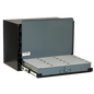 Black service tray racks designed for holding compartment boxes solid steel drawer bottoms each drawer will support up to 100 lbs