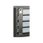 Black steel lock bar