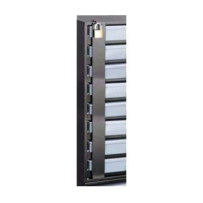 Black steel lock bar