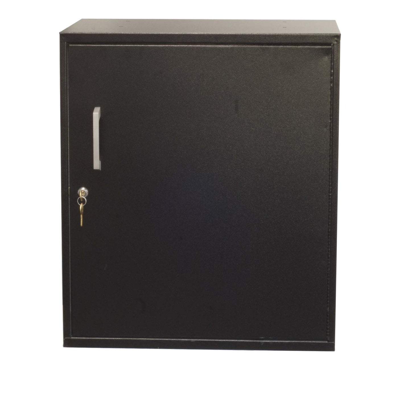 Aerosol cabinet with key lock and spare key included holds 48 cans  ball bearing slides are smooth and quiet drawers snap into closed position