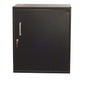 Aerosol cabinet with key lock and spare key included holds 48 cans  ball bearing slides are smooth and quiet drawers snap into closed position